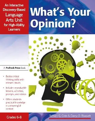 What's Your Opinion?, Grades 6-8 Buy Today