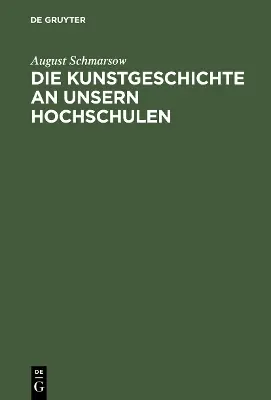 Bulk Order Die Kunstgeschichte an unsern Hochschulen