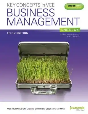 No Minimum Order Key Concepts in VCE Business Management Units 3&4 3E & eBookPLUS
