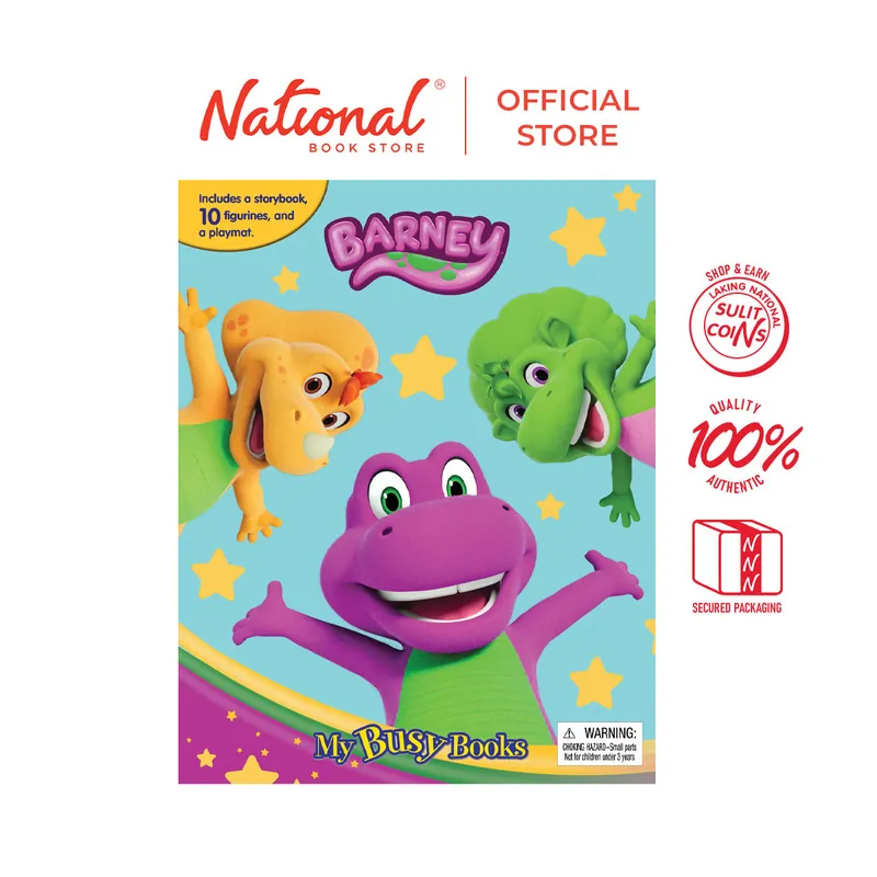 Final Sale Mattel Barney My Busy Books Board Book - General Hobbies