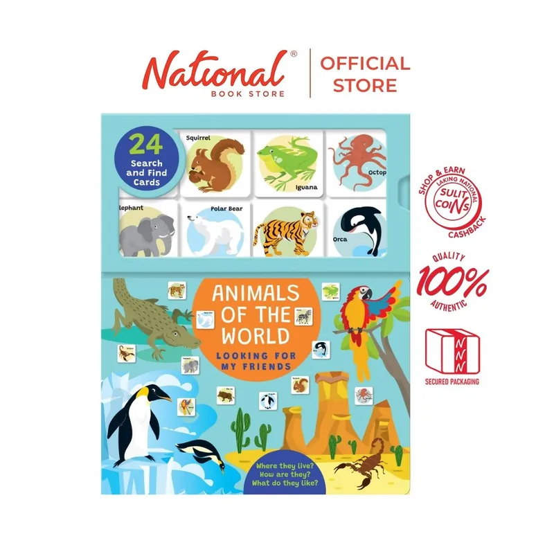 Animals of the World: Looking for My Friends by Sergio Szwarcberg - Board Book - Picture Books Brand New
