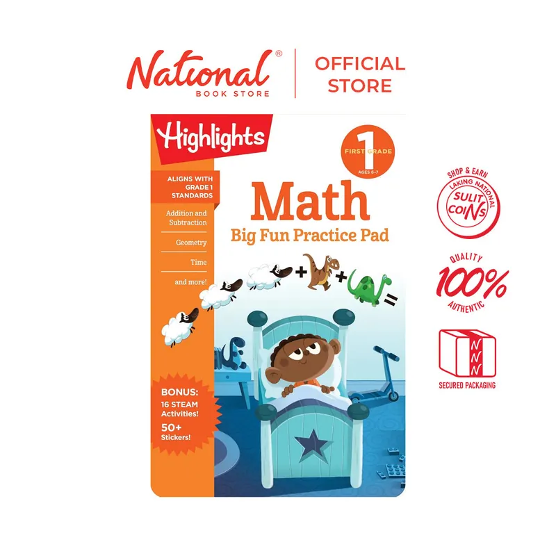First Grade Math Big Fun Practice Pad - Trade Paperback - Math Workbooks Hot Picks