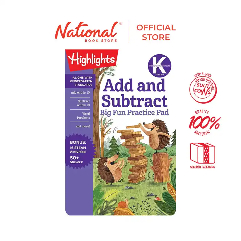 In Demand Kindergarten Add And Subtract Big Fun Practice Pad - Trade Paperback - Math Workbooks