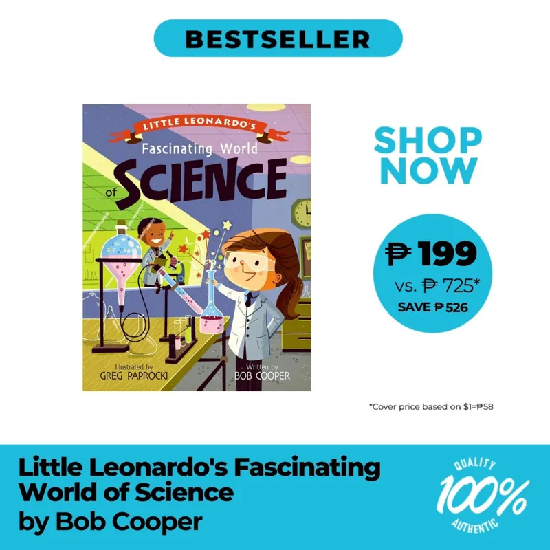 Little Leonardo's Fascinating World of Science by Bob Cooper - Hardcover - Preschool Books Clearance
