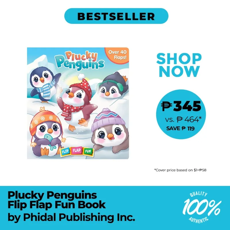 Save Now Plucky Penguins Flip Flap Fun Book - Trade Paperback