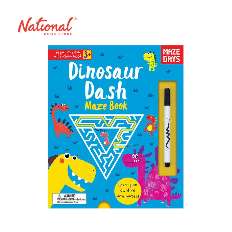 Dinosaur Dash Maze Book By Connie Isaacs - Board Book - Books for Kids - Preschool Premium