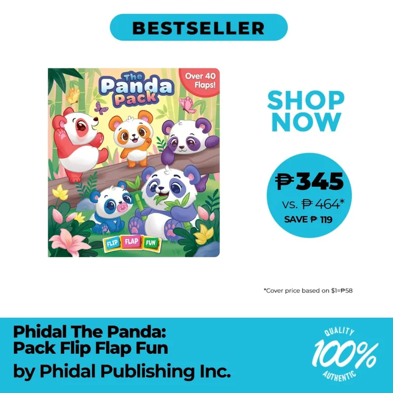 Fast Shipping The Panda Pack Flip Flap Fun Book - Trade Paperback
