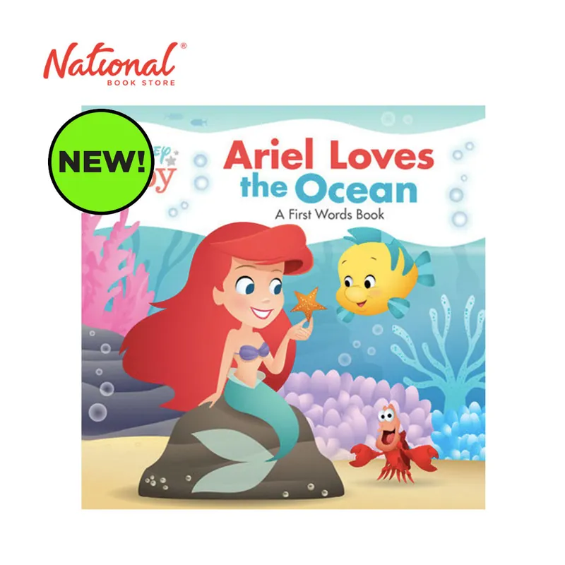 Best Seller Disney Baby: Ariel Loves The Ocean - Board Book - Books for Kids
