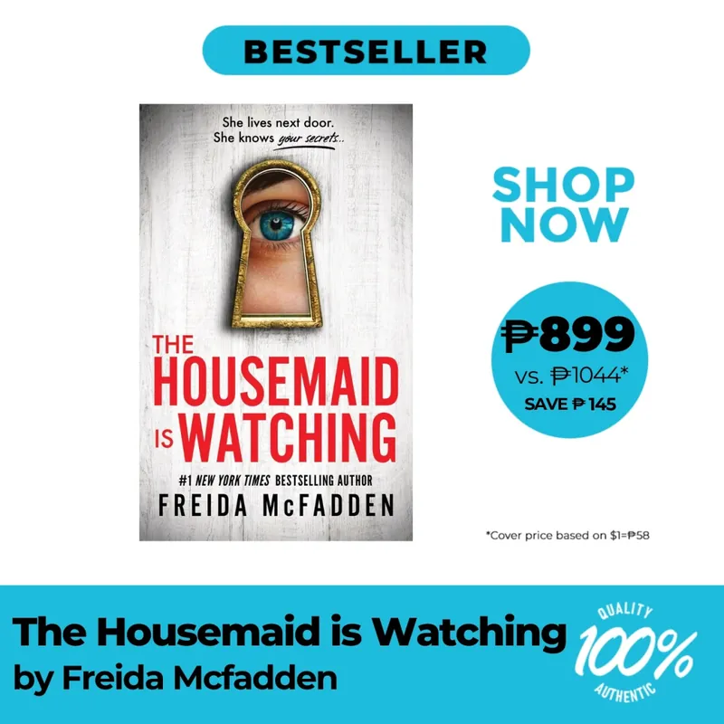 The Housemaid is Watching by Freida Mcfadden - Trade Paperback - Thriller, Mystery & Suspense Price Drop