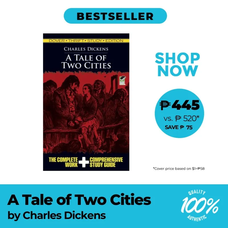 A Tale Of Two Cities Thrift Study Edition by Charles Dickens - Trade Paperback - Classics Time-Limited