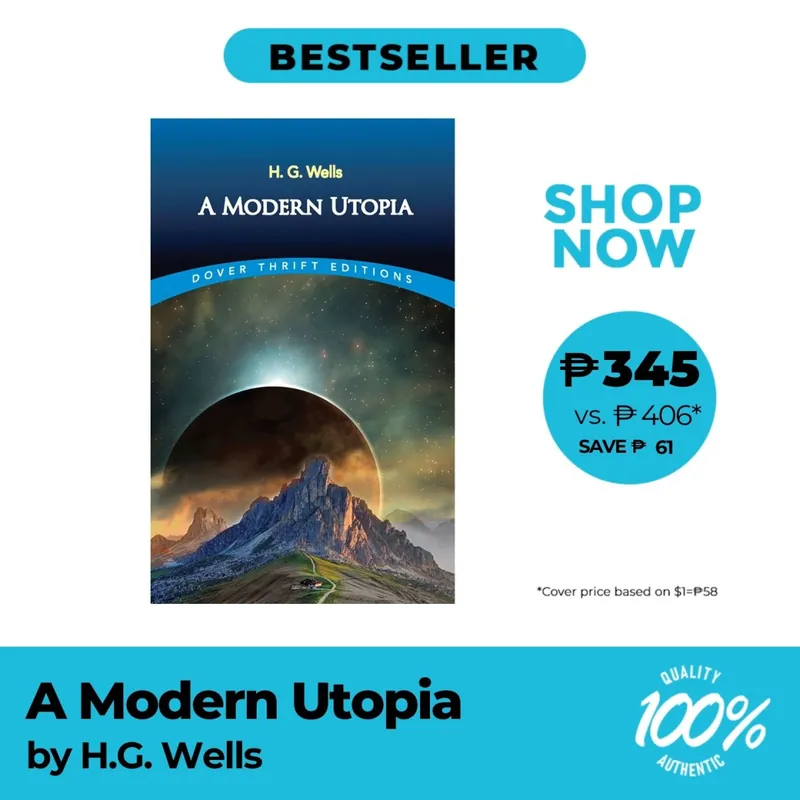 A Modern Utopia by H. G. Wells - Trade Paperback - Sci-Fi - Fantasy - Horror Must Have