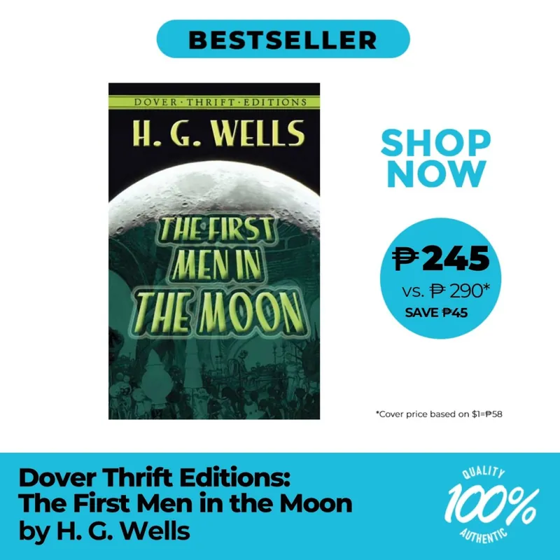 Big Sale The First Men In The Moon by H. G. Wells - Trade Paperback - Classics