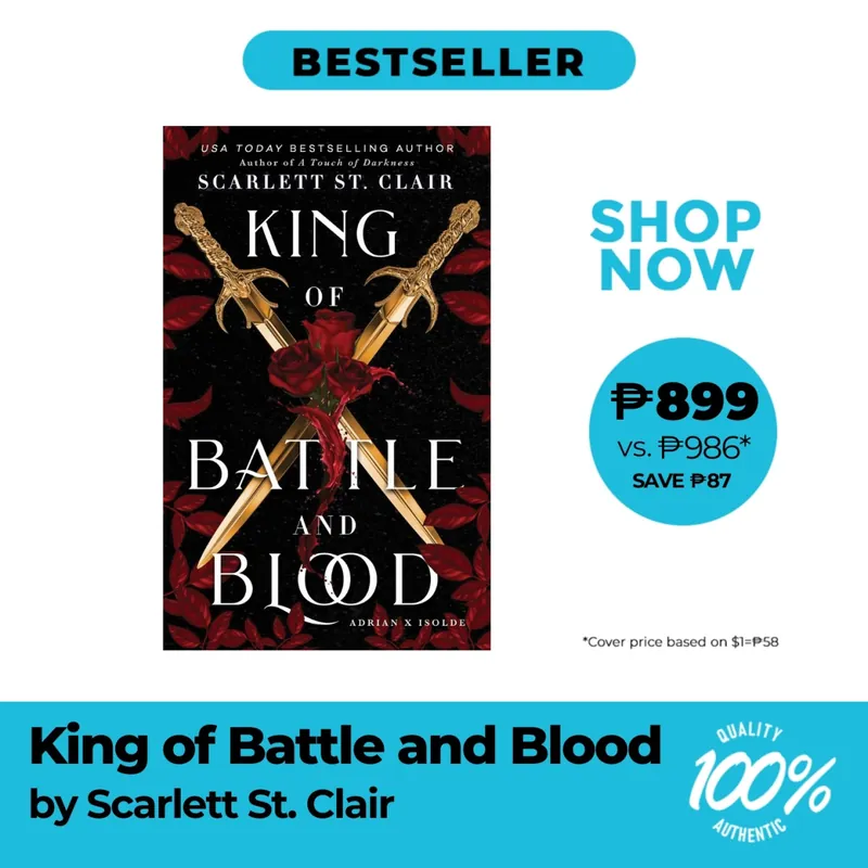 Adrian X Isolde No.1: King Of Battle And Blood Trade Paperback by Scarlett St. Clair - Romance Luxury