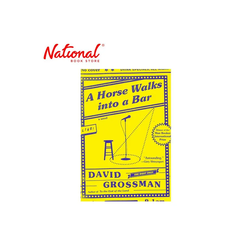 A Horse Walks into a Bar: A Novel Hardcover by David Grossman - Contemporary Fiction Final Sale