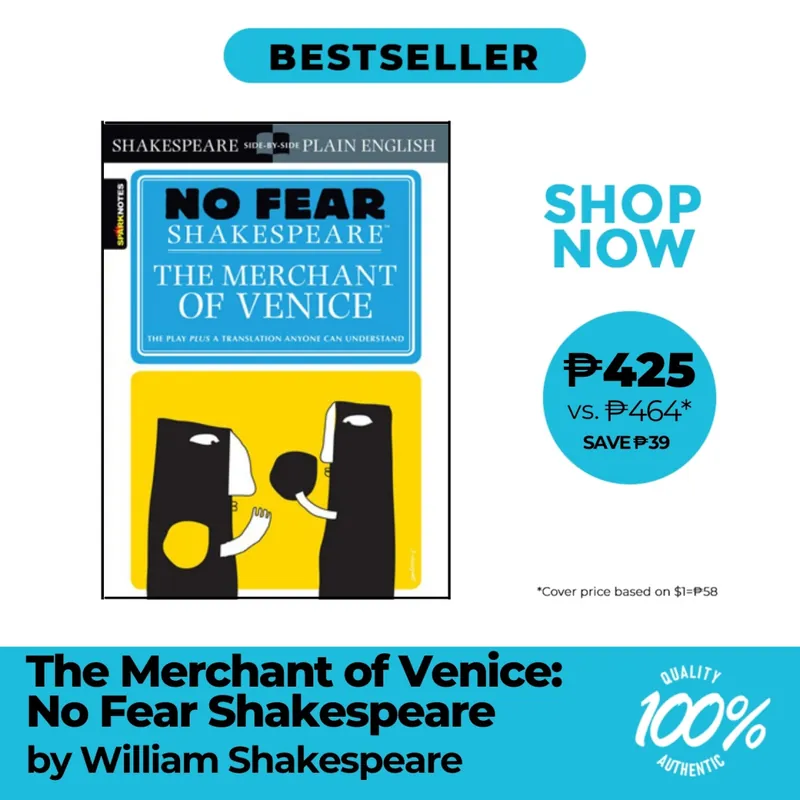 NO FEAR SHAKESPEARE: THE MERCHANT OF VENICE Big Sale
