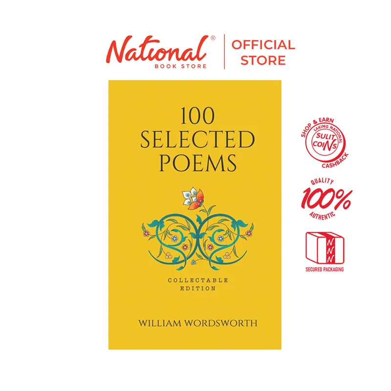 Genuine 100 Selected Poems by William Wordsworth - Hardcover - Fiction & Literature - Classics