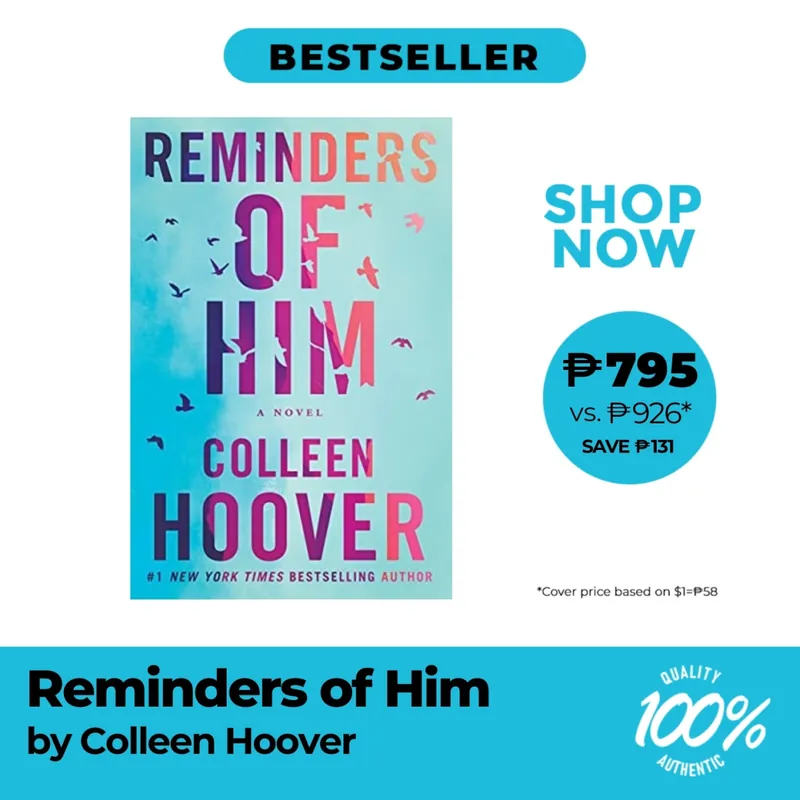 Reminders of Him Trade Paperback by Colleen Hoover - New Adult Fiction Big Sale