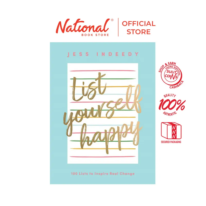 Sulit Reads 299 - List Yourself Happy by Jess Indeedy - Hardcover Fast Shipping