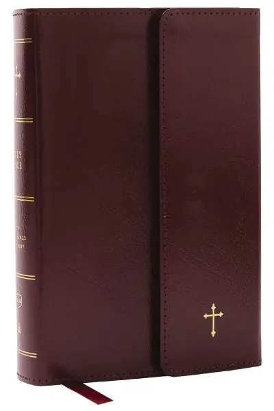 Worldwide Shipping NKJV Compact Paragraph-Style Bible W/ 43,000 Cross References, Burgundy Leatherflex W/ Magnetic Flap, Red Letter, Comfort Print: Holy Bible, New King James Version