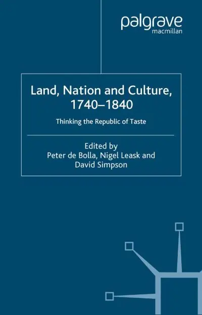 Save Now Land, Nation and Culture, 1740-1840
