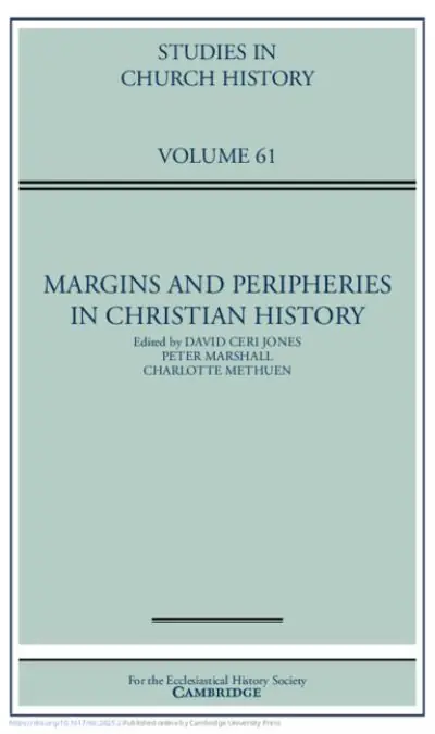 Margins and Peripheries in Christian History. Volume 61 Factory Price