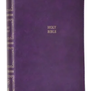 Affordable KJV Holy Bible: Paragraph-Style Large Print Thinline With 43,000 Cross References, Purple Leathersoft, Red Letter, Comfort Print: King James Version