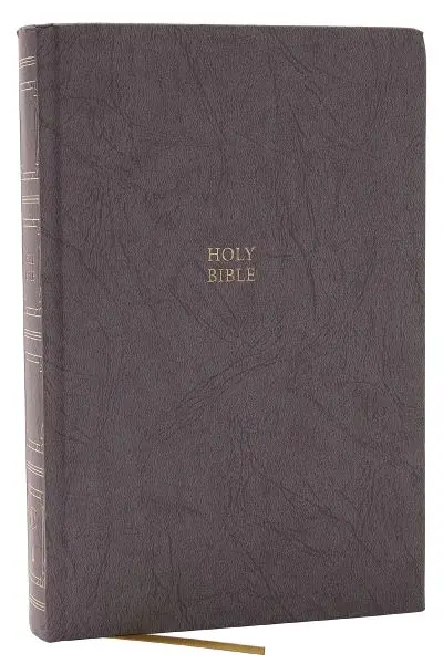 Professional Grade KJV Holy Bible: Paragraph-Style Large Print Thinline With 43,000 Cross References, Gray Hardcover, Red Letter, Comfort Print: King James Version