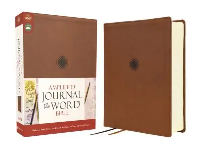 Amplified Journal the Word Bible, Leathersoft, Brown Price Drop
